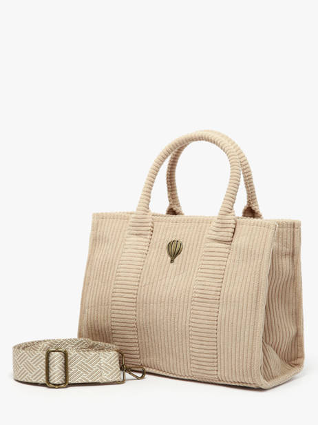 Schoudertas Velours Le voyage en panier Bruin velours AHP242 ander zicht 2